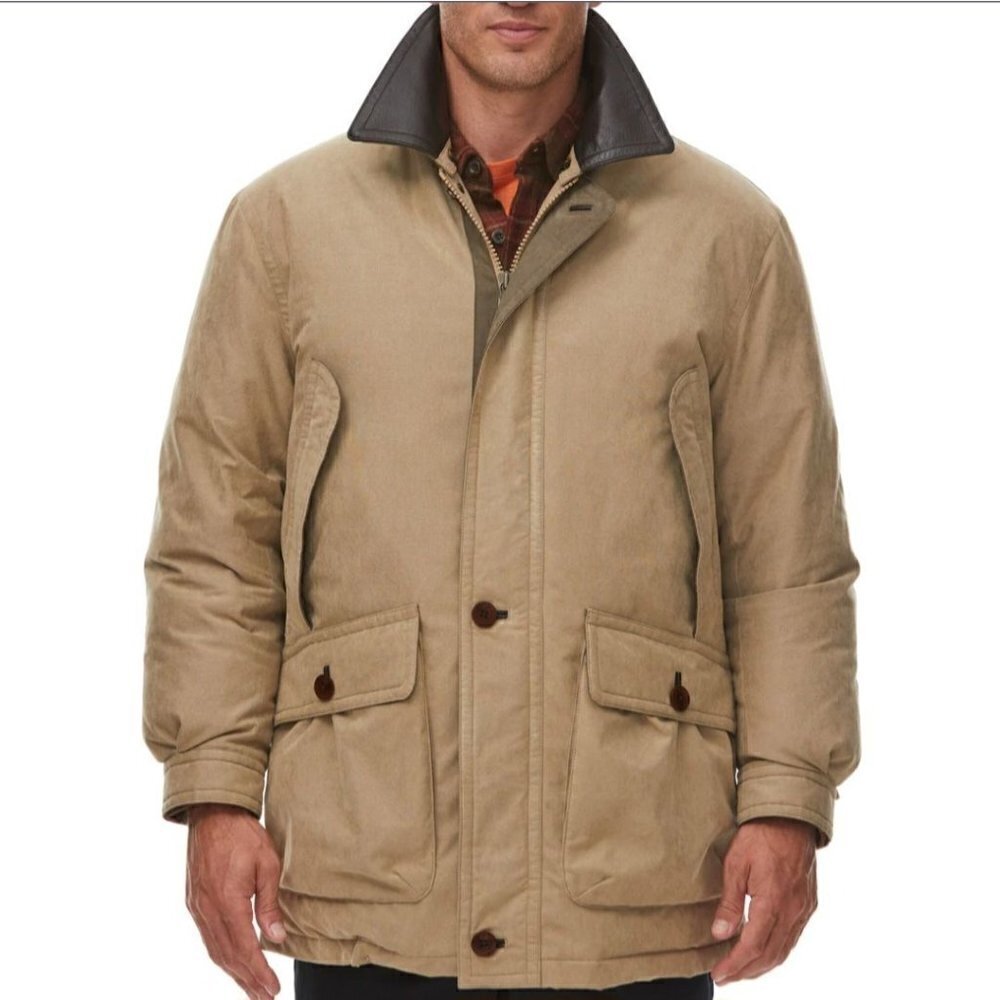 Rainforest  Rugged Elegance Down Barn Coat Tabacco Size XL